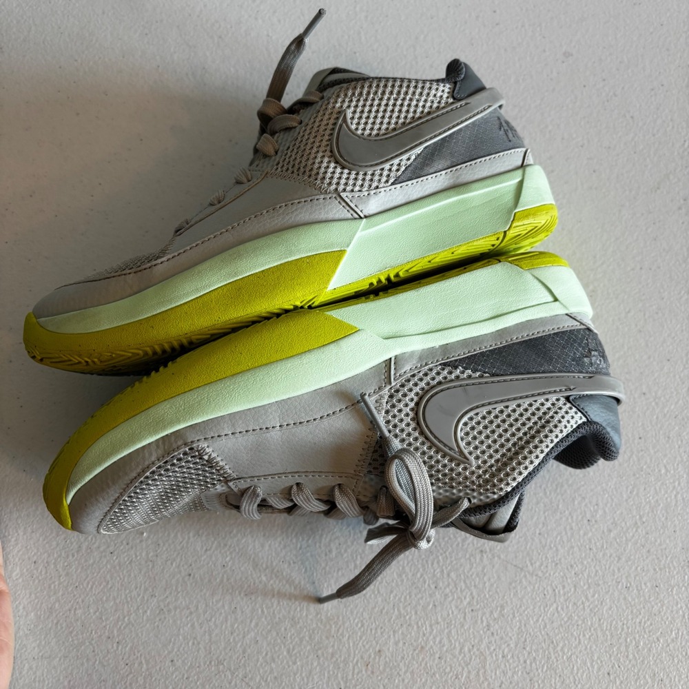 Nike Ja 1 Day One Basketball Shoes Citron Tint Grey DR8785-001 Men 6.5Y Womens 8 - Picture 7 of 9